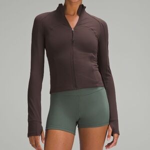 Chocolate Brown Cropped Define Lululemon Jacket